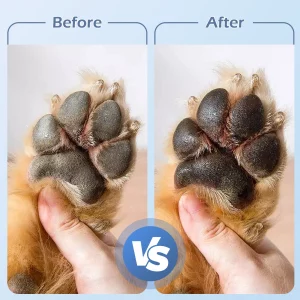 Limpiador de patas para perros Nobleza, kit de aseo 5 en 1 con 3 toallas y 1 cepillo de baño grande, vaso portátil de silicona para lavar mascotas, elimina el barro y la suciedad (gris) - Imagen 5