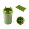 Limpiador de patas para perros grandes: limpiador portátil con cepillo y recipiente – Yommy