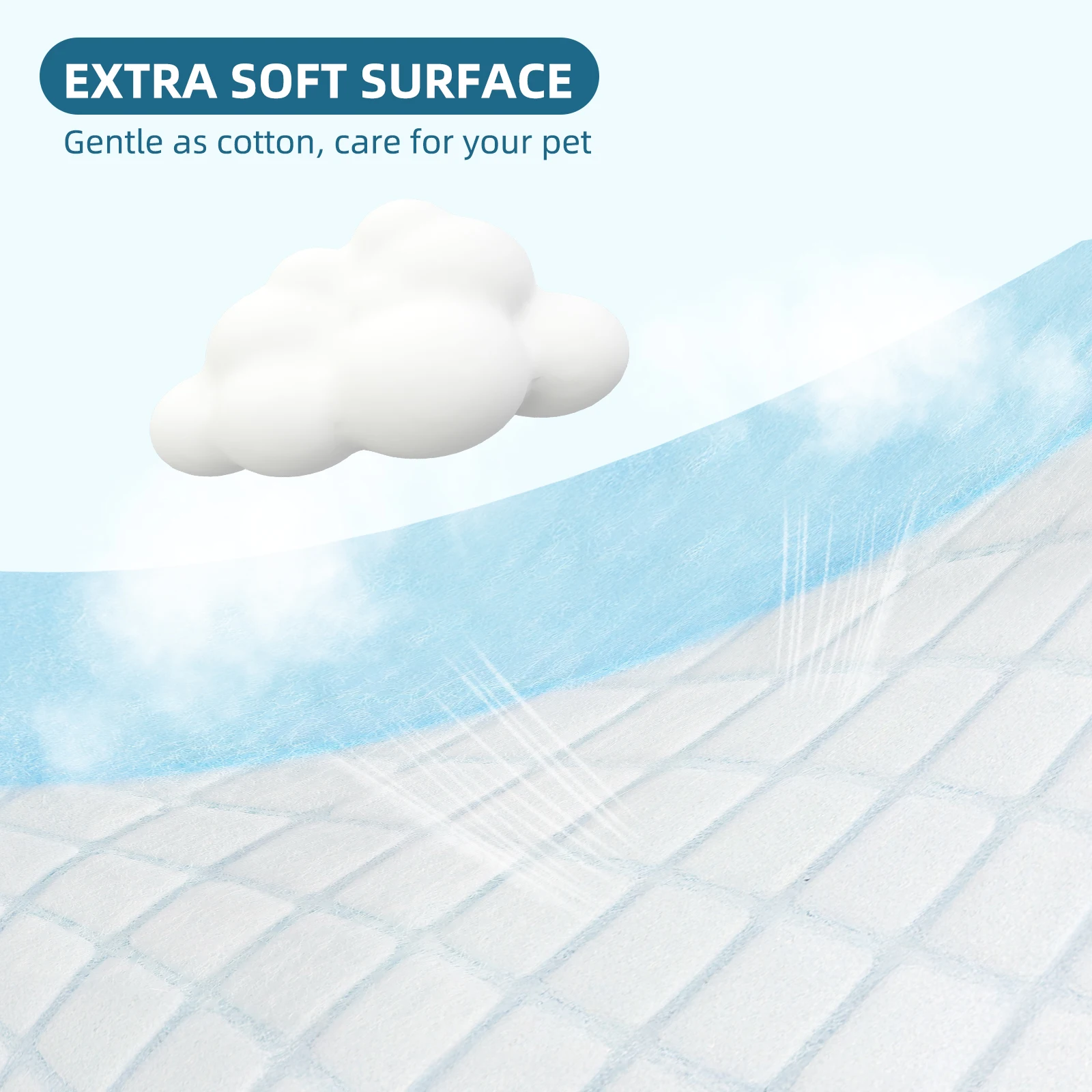 Nobleza Dog Pads, Disposable Super Absorbent Pee Pads for Dogs, 50 Units 40x60cm with Leak Proof Design for Puppy Training and Incontinence, Ideal for Home and Crate Use. - Imagen 5