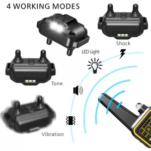Alternative view of Electric Dog Training Collar Waterproof Dog Bark Collar Pet With Remote Control Rechargeable Anti Barking Device All Dogs Size