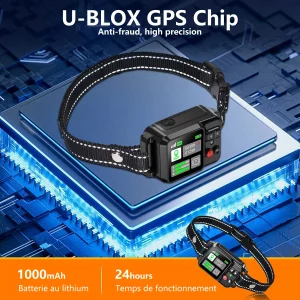 GPS Wireless Dog Fencing System - Electric dog fencing with GPS Electric Satellite Technology, Pet Fencing System Range 15~2000m - Imagen 6