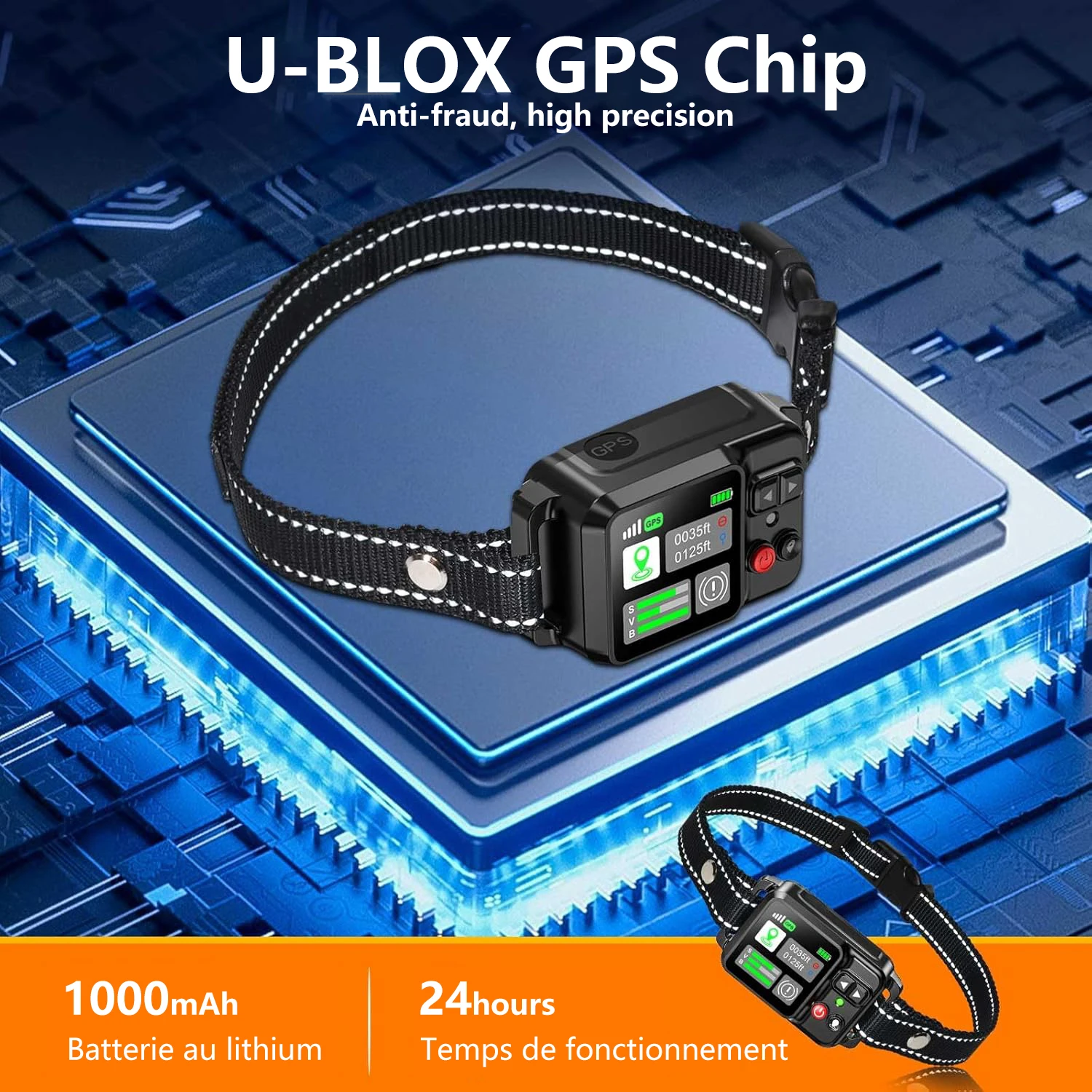 GPS Wireless Dog Fencing System - Electric dog fencing with GPS Electric Satellite Technology, Pet Fencing System Range 15~2000m - Imagen 6