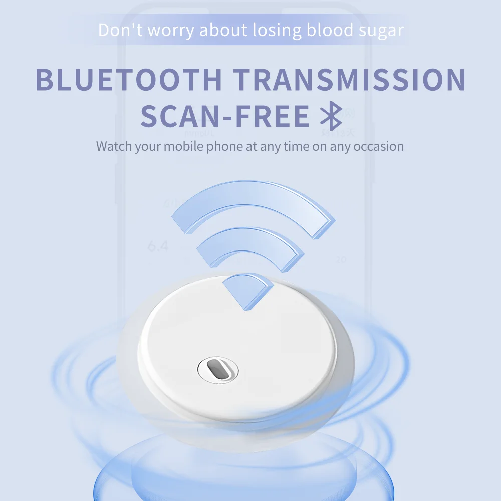 Aidex Dynamic Blood Glucose Monitoring CGMS 15 Day 24h Real Time Diabetes Sugar Monitor Prickfree Finger Glucose Sensor Tester - Imagen 5