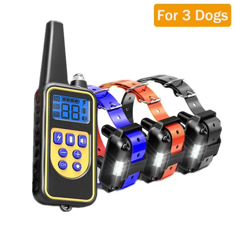 Electric Dog Training Collar Waterproof Dog Bark Collar Pet With Remote Control Rechargeable Anti Barking Device All Dogs Size - Imagen 9