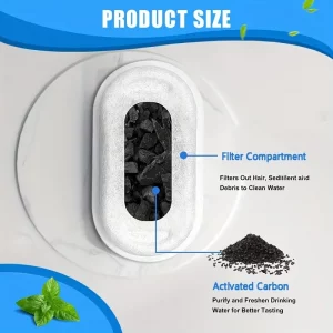 11/25PCS Pet Water Fountain Filters Replacement Activated Carbonfor Cat Dog Multiple Models Clean DrinkingWater - Imagen 5