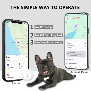 GPS Tracker Dog Collar(Tracker Included) Smart Pet Collar with Real-Time Tracking,No Monthly Fee/Subscription Waterproof Leather - Imagen 3
