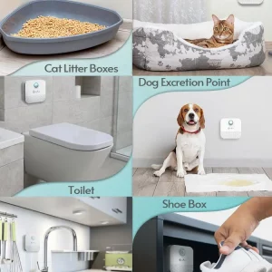 DownyPaws 4000mAh Smart Cat Odor Purifier For Cat Litter Box Deodorizer Pet Toilet Air Purifier Dog Cat Litter Deodorant - Imagen 6
