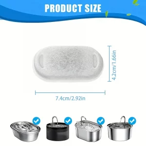Alternative view of 11/25PCS Pet Water Fountain Filters Replacement Activated Carbonfor Cat Dog Multiple Models Clean DrinkingWater
