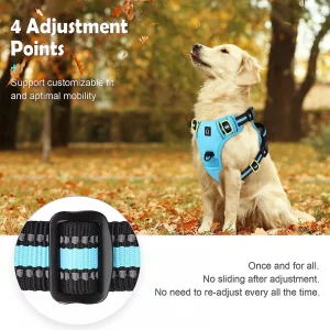 No Pull Dog Harness, Adjustable Soft Padded Pet Vest with Easy Control Handle - Imagen 5