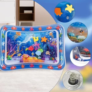 Water Sensory Play Mat Thickened Inflatable Water Mat For Cat And Dog Pet Playmat With Fish Sea Ocean Theme Sensory Toy Water - Imagen 3
