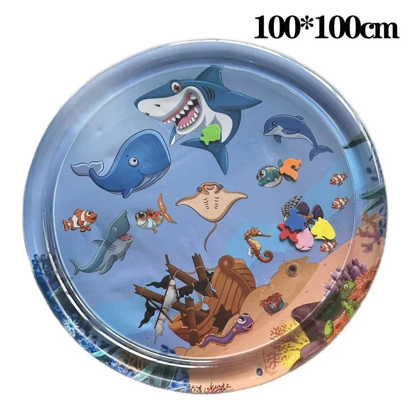 Water Sensory Play Mat Thickened Inflatable Water Mat For Cat And Dog Pet Playmat With Fish Sea Ocean Theme Sensory Toy Water - Imagen 7