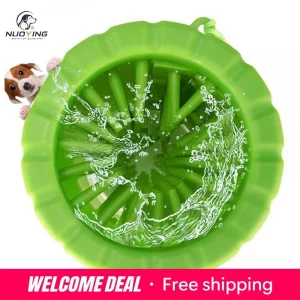 Alternative view of Vaso portátil para lavar patas de mascotas, cepillo automático limpiador de patas para perros, herramienta de limpieza sin enjuague para patas sucias de perros y gatos.