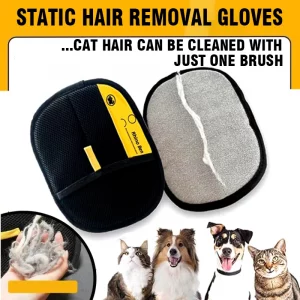 Animal hair glove Electrostatic gloves Two-way brush pet hair removal glove for cats dogs clothes furniture  electrostatic