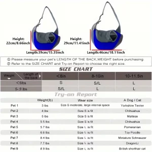 1Pc Dog out backpack,Dog Sling Carrier Breathable Mesh Travel Crossbody Bag For Puppy Cat Hiking Camping - Imagen 5