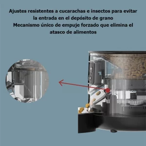 4L Automatic Pet Feeder Cat Food Dispenser Timed and Quantitative Insect and Moisture Resistant Feeding Machine No Food Jamming - Imagen 4