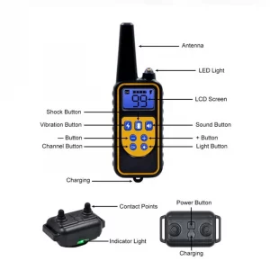 Electric Dog Training Collar Waterproof Dog Bark Collar Pet With Remote Control Rechargeable Anti Barking Device All Dogs Size - Imagen 6