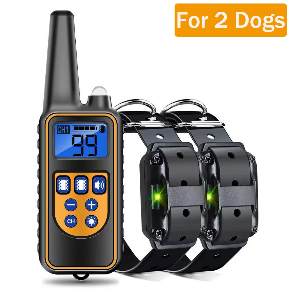 Electric Dog Training Collar Waterproof Dog Bark Collar Pet With Remote Control Rechargeable Anti Barking Device All Dogs Size - Imagen 7