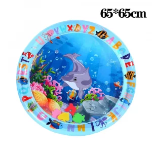 Alfombra de juegos sensorial de agua, alfombra de agua inflable gruesa para gatos y perros, alfombra de juego para mascotas con peces, mar y océano Alfombra de juegos sensoriales con agua: alfombra inflable y reforzada para gatos y perros, con temática marina (peces y océano) y diseño sensorial.Theme Sensory Toy Water - Imagen 9