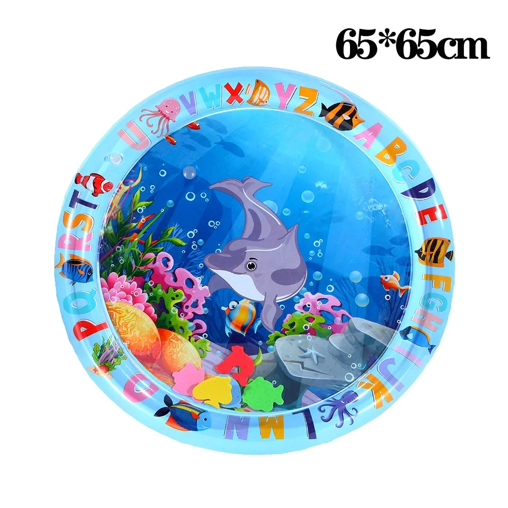 Water Sensory Play Mat Thickened Inflatable Water Mat For Cat And Dog Pet Playmat With Fish Sea Ocean Theme Sensory Toy Water - Imagen 9