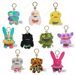 Original Fuggler Ugly Teeth Monsters Plush Toys Keychains Fugglers Wide Eyed Weirdo Annoyed Alien Rabbit Peluche Dolls Pendants - Imagen 20