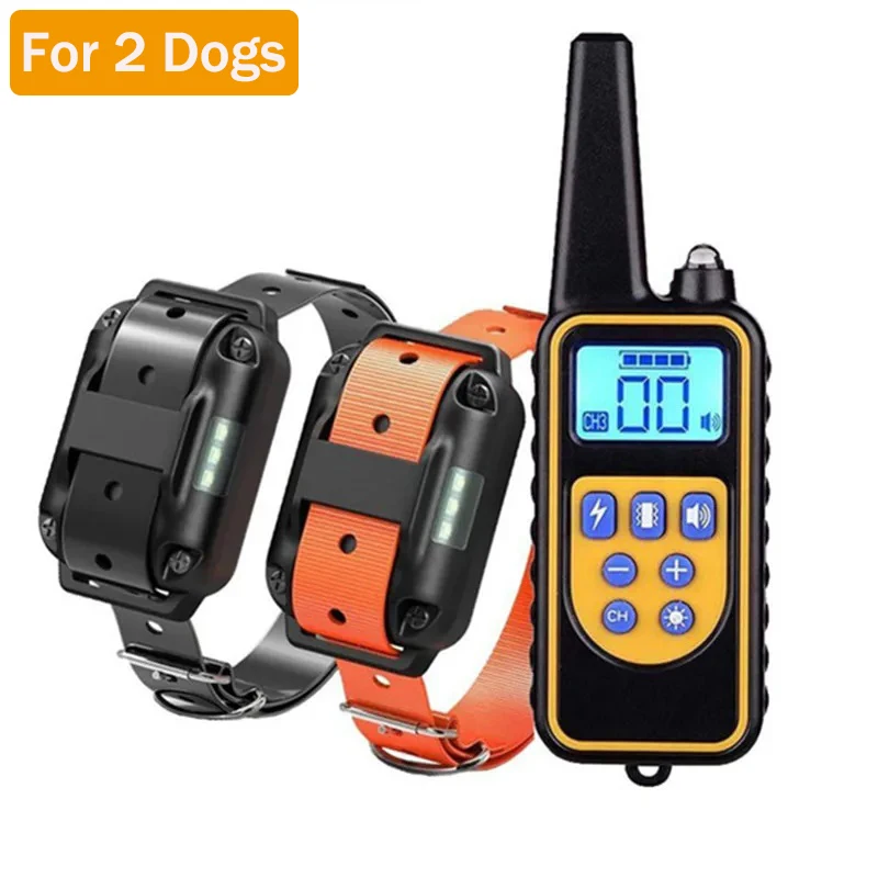 Electric Dog Training Collar Waterproof Dog Bark Collar Pet With Remote Control Rechargeable Anti Barking Device All Dogs Size - Imagen 18