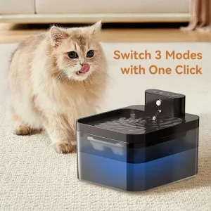 Fuente de agua inalámbrica y automática para gatos ROJECO (2600 mAh): dispensador de agua inteligente con sensor infrarrojo para perros y gatos. - Imagen 4