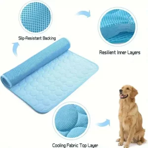 Cooling Dog Mat Summer Pad Mat For Dogs Cat Ice Silk Blanket Sofa Breathable Pet Dog Bed Summer Washable For Small Large Dog Cat - Imagen 3