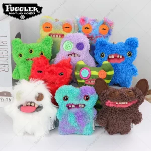 Original Fuggler Ugly Teeth Monsters Plush Toys Keychains Fugglers Wide Eyed Weirdo Annoyed Alien Rabbit Peluche Dolls Pendants - Imagen 4