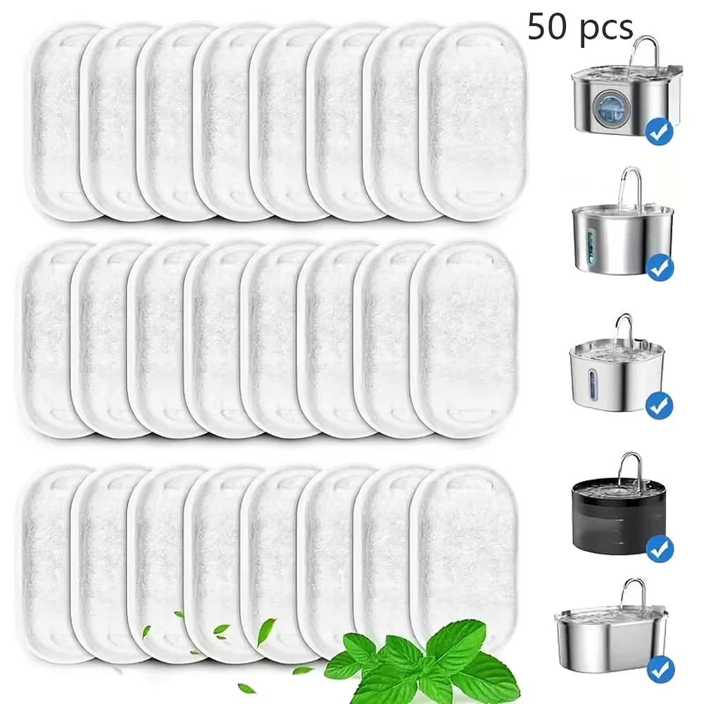 11/25PCS Pet Water Fountain Filters Replacement Activated Carbonfor Cat Dog Multiple Models Clean DrinkingWater - Imagen 11