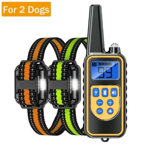 Electric Dog Training Collar Waterproof Dog Bark Collar Pet With Remote Control Rechargeable Anti Barking Device All Dogs Size - Imagen 11