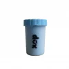 Vaso limpiador de patas para perros de silicona azul (15 x 10 cm), limpiador suave para eliminar barro y arena (cachorros y perros)