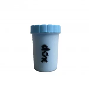 Vaso limpiador de patas para perros de silicona azul (15 x 10 cm), limpiador suave para eliminar barro y arena (cachorros y perros)