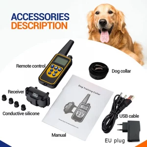 Electric Dog Training Collar Dog Trainer and Bark Stop Device Rechargeable Remote Control IP67 Apply for Dogs of Multiple Sizes - Imagen 6