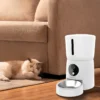 Comedero automático inteligente Prixton FF100 con wifi, cámara Full HD 1980x1080p, depósito de 4 litros, aplicación móvil, programable, audio bidireccional y grabación de voz.