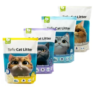 Arena para gatos fácil de desmenuzar, sin polvo
