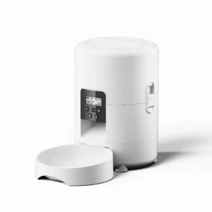 Comedero automático para mascotas de 2 litros con botón pulsador, WiFi, cámara y USB. Comedero inteligente para gatos y perros con temporizador y vídeo. - Imagen 8
