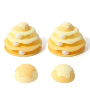 Disco giratorio Little Bee Tumbler para gatos, juguete de entretenimiento para gatos, plataforma giratoria resistente a las mordeduras y juguete rascador. - Imagen 17