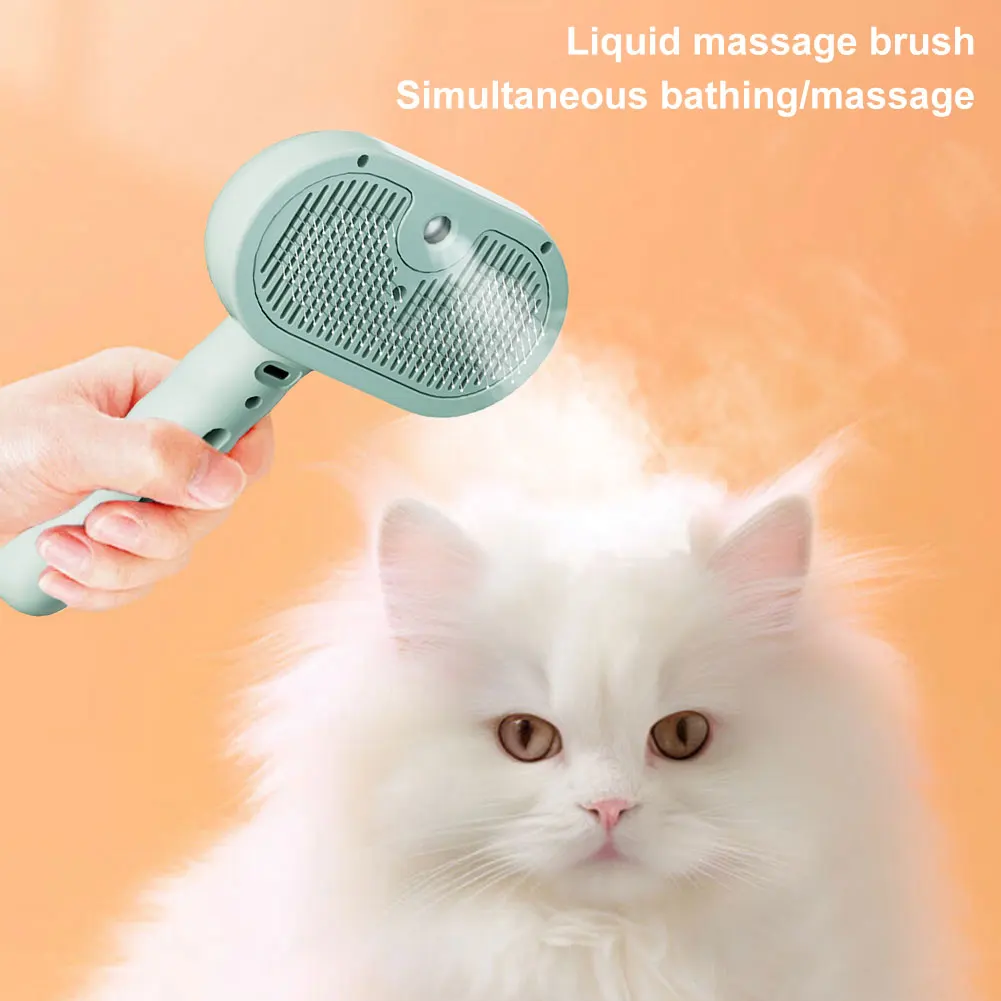 Cepillo de vapor 3 en 1 para gatos,