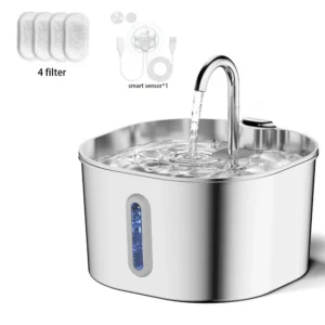 Comedero automático inteligente con cámara para mascotas, temporizador, para gatos y perros, con botón, WIFI, aplicación y vídeo. Dispensador inteligente de comida seca con fuente. - Imagen 7