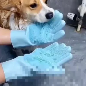 Guantes de baño y aseo para mascotas,