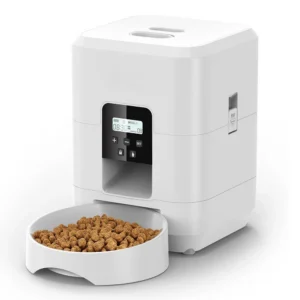 Comedero automático inteligente para mascotas, comedero para gatos y perros, dispensador de comida lenta con dosificador automático temporizado. - Imagen 8