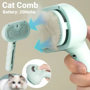 Cepillo de vapor 3 en 1 para gatos,