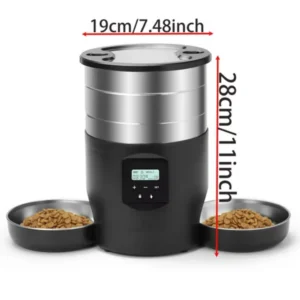 Comedero automático inteligente para mascotas Catdrinking de 4,5 L, dispensador de comida para gatos, cuenco para gatos y perros, máquina de comida para gatos y perros con dosificador temporizado. - Imagen 4