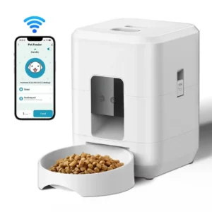 Comedero automático inteligente para mascotas, comedero para gatos y perros, dispensador de comida lenta con dosificador automático temporizado. - Imagen 6