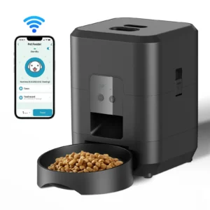 Comedero automático inteligente para mascotas, comedero para gatos y perros, dispensador de comida lenta con dosificador automático temporizado.