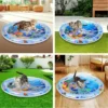 Alfombra de juego interactiva con agua para gatos