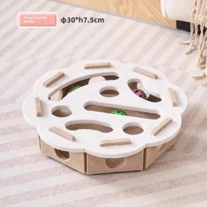 Juguete rompecabezas para gatos, caja de rompecabezas de fieltro, juguete de ejercicio para gatos con pelota, entretenimiento deportivo para interiores, juguetes de caza para gatos de interior. - Imagen 8